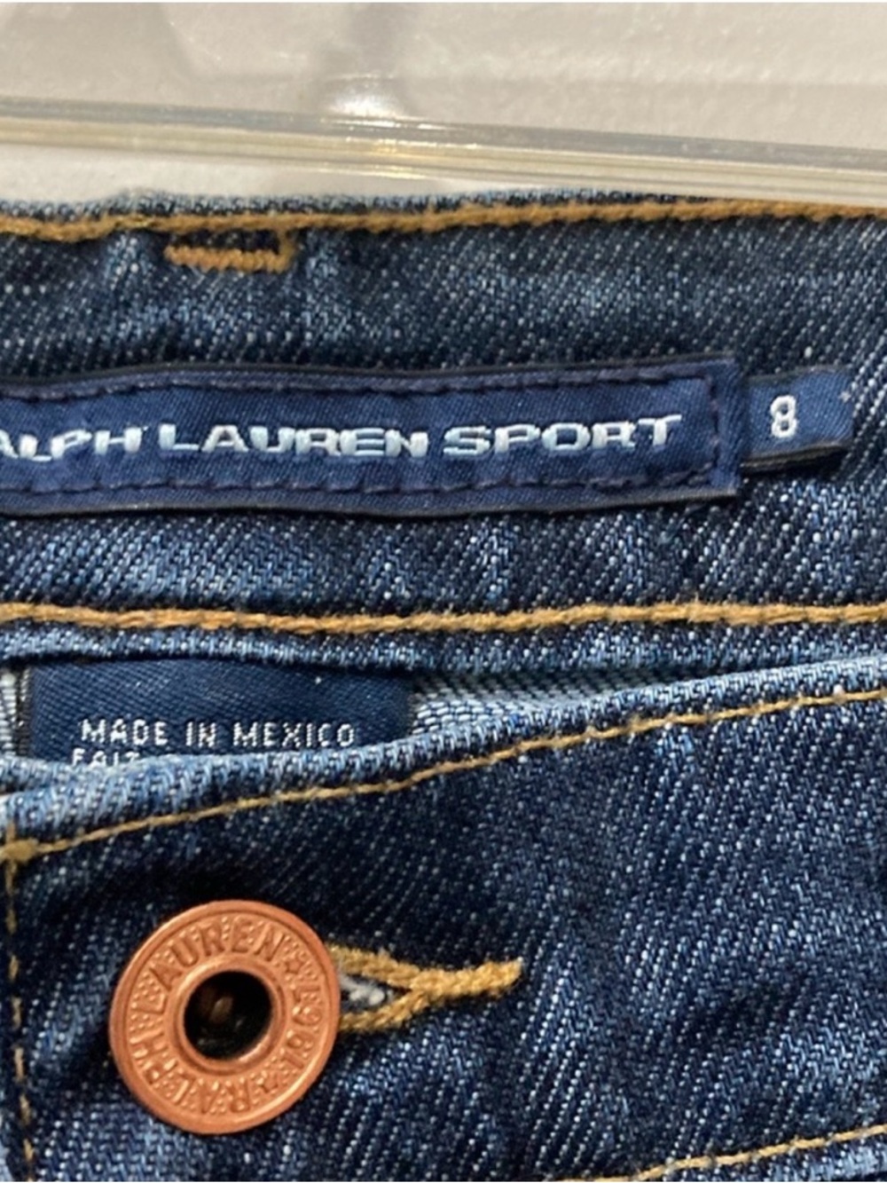 Ralph Lauren Dark Blue Denim Jean Shorts - Picture 5 of 7
